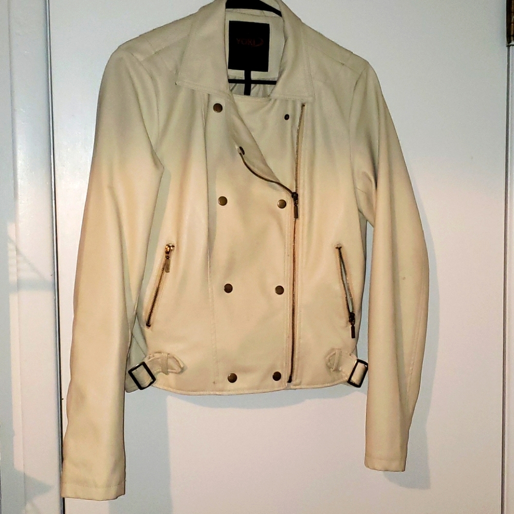 Faux leather jacket